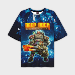 Мужская футболка oversize 3D Deep Rock Galactic Gunner