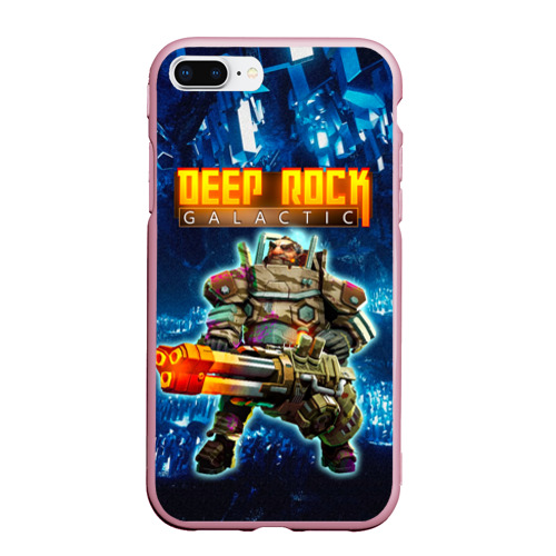 Чехол для iPhone 7Plus/8 Plus матовый Deep Rock Galactic Gunner, цвет розовый