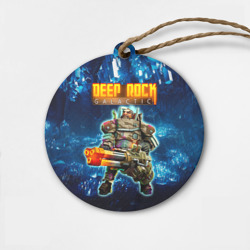 Деревянная игрушка круг Deep Rock Galactic Gunner