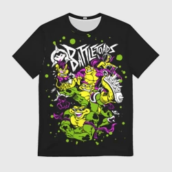 Мужская футболка 3D Battletoads - Боевые Жабы