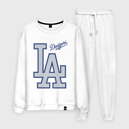 Мужской костюм из хлопка с принтом Los Angeles Dodgers - baseball team, вид спереди №1