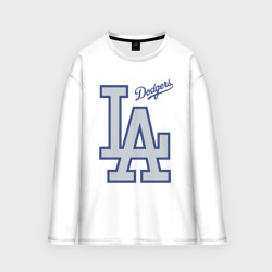 Мужской лонгслив oversize хлопок Los Angeles Dodgers - baseball team