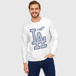 Мужской лонгслив oversize хлопок Los Angeles Dodgers - baseball team - фото 2