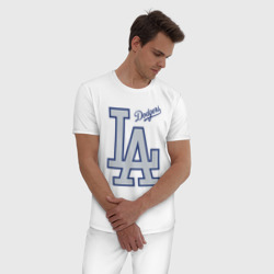 Мужская пижама хлопок Los Angeles Dodgers - baseball team - фото 2