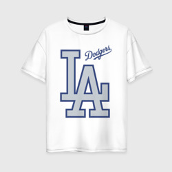 Женская футболка хлопок Oversize Los Angeles Dodgers - baseball team