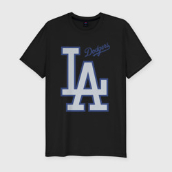 Мужская футболка хлопок Slim Los Angeles Dodgers - baseball team