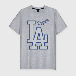 Мужская футболка хлопок Slim Los Angeles Dodgers - baseball team