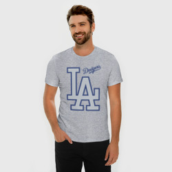 Мужская футболка хлопок Slim Los Angeles Dodgers - baseball team - фото 2