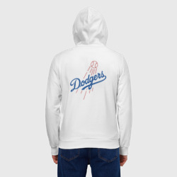 Мужская толстовка на молнии хлопок Los Angeles Dodgers - baseball - emblem - фото 2