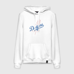 Женская толстовка хлопок Los Angeles Dodgers - baseball - emblem