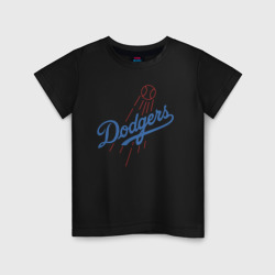 Детская футболка хлопок Los Angeles Dodgers - baseball - emblem