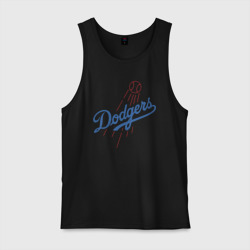 Мужская майка хлопок Los Angeles Dodgers - baseball - emblem