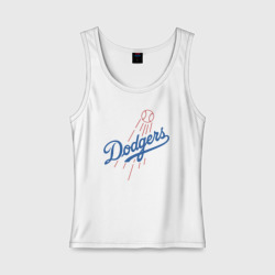 Женская майка хлопок Los Angeles Dodgers - baseball - emblem