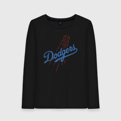 Женский лонгслив хлопок Los Angeles Dodgers - baseball - emblem