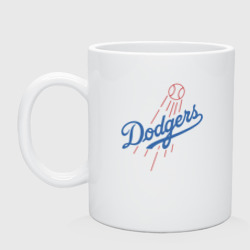 Кружка керамическая Los Angeles Dodgers - baseball - emblem