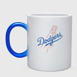 Кружка хамелеон Los Angeles Dodgers - baseball - emblem