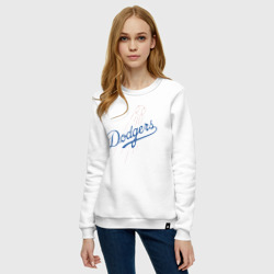 Женский свитшот хлопок Los Angeles Dodgers - baseball - emblem - фото 2