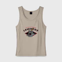 Женская майка хлопок Jamestown jammers - baseball team