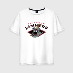Женская футболка хлопок Oversize Jamestown jammers - baseball team