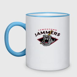 Кружка двухцветная Jamestown jammers - baseball team