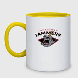 Кружка двухцветная Jamestown jammers - baseball team
