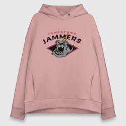 Женское худи Oversize хлопок Jamestown jammers - baseball team