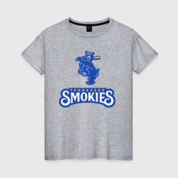 Женская футболка хлопок Tennessee smokies - baseball team