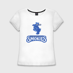 Женская футболка хлопок Slim Tennessee smokies - baseball team