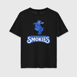 Женская футболка хлопок Oversize Tennessee smokies - baseball team