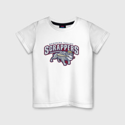 Детская футболка хлопок Mahoning valley scrappers - baseball team