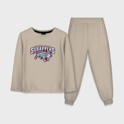 Детская пижама с лонгсливом хлопок Mahoning valley scrappers - baseball team