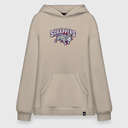 Худи SuperOversize хлопок Mahoning valley scrappers - baseball team