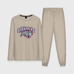 Мужская пижама с лонгсливом хлопок Mahoning valley scrappers - baseball team