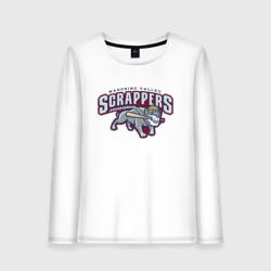 Женский лонгслив хлопок Mahoning valley scrappers - baseball team