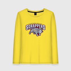 Женский лонгслив хлопок Mahoning valley scrappers - baseball team