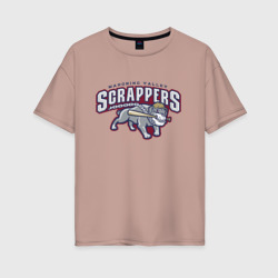 Женская футболка хлопок Oversize Mahoning valley scrappers - baseball team