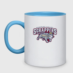 Кружка двухцветная Mahoning valley scrappers - baseball team