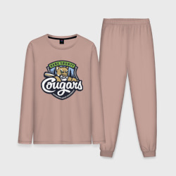 Мужская пижама с лонгсливом хлопок Kane County Cougars - baseball team