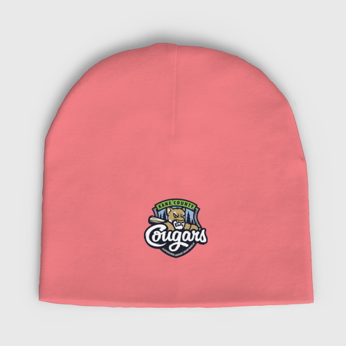 Детская шапка демисезонная Kane County Cougars - baseball team, цвет розовый
