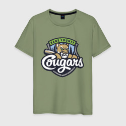 Мужская футболка хлопок Kane County Cougars - baseball team