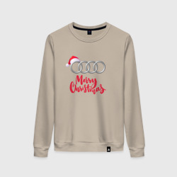 Женский свитшот хлопок Audi merry christmas