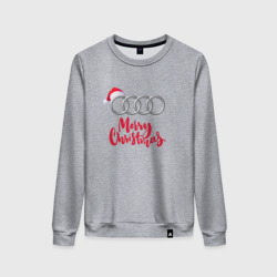 Женский свитшот хлопок Audi merry christmas