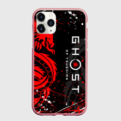 Чехол для iPhone 11 Pro Max матовый Ghost of Tsushima призрак Цусимы на спине