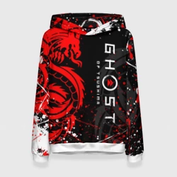 Женская толстовка 3D Ghost of Tsushima призрак Цусимы на спине