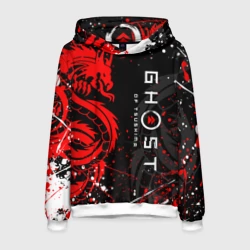 Мужская толстовка 3D Ghost of Tsushima призрак Цусимы на спине