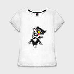 Женская футболка хлопок Slim Spamton Deltarune; Спамтон Дельтарун