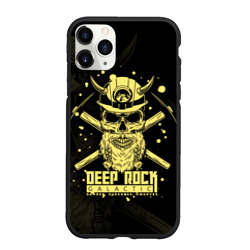 Чехол для iPhone 11 Pro Max матовый Deep Rock Galactic Danger Darkness Dwarves
