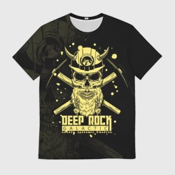 Мужская футболка 3D Deep Rock Galactic Danger Darkness Dwarves