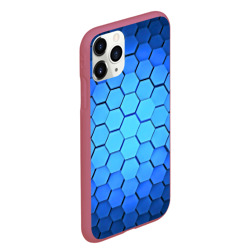 Чехол для iPhone 11 Pro Max матовый Неоновые 3D плиты - фото 2