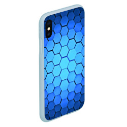 Чехол для iPhone XS Max матовый Неоновые 3D плиты - фото 2